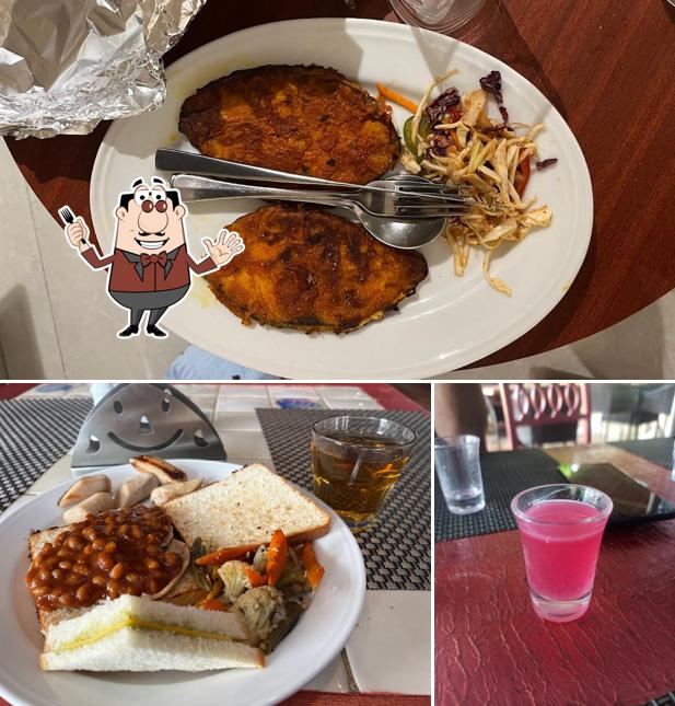 This is the picture showing food and beverage at Hanging Garden