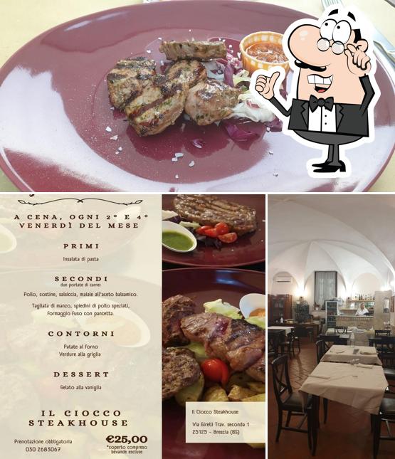 La immagine di interni e cibo da Il Ciocco Steakhouse