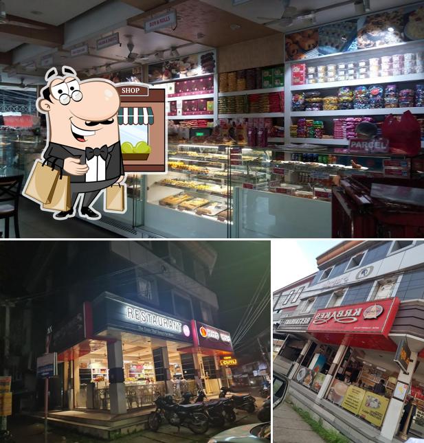 The photo of KR Bakes & Restaurant ALUVA’s exterior and food