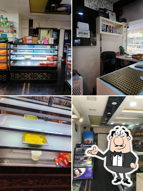 The interior of Chotulal Sweets