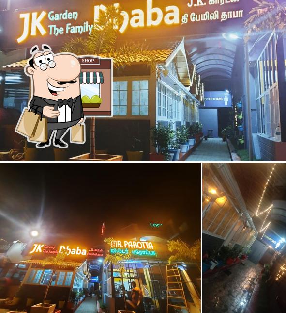 The exterior of JK Garden The family Dhaba