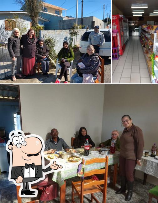 O interior do Panificadora Renascença