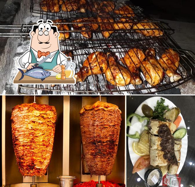 Grilled salmon at Shawarma spot