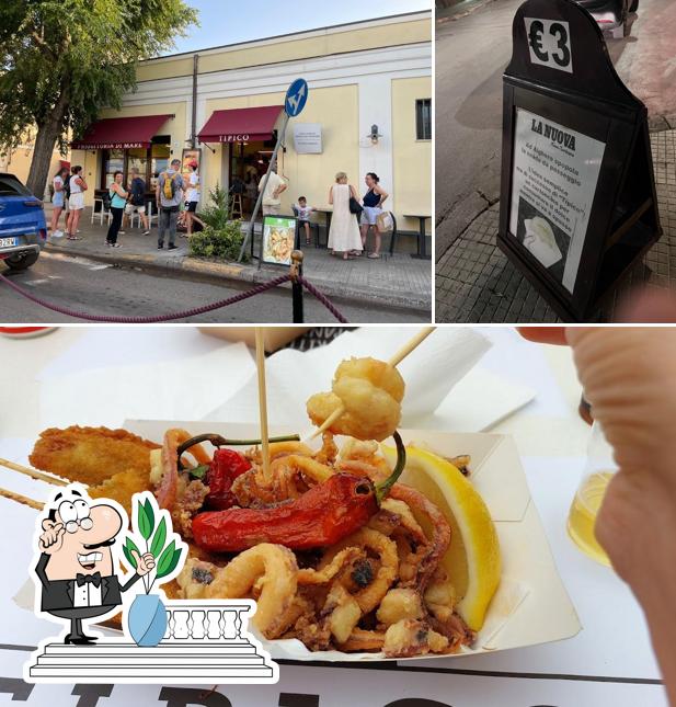 Tra le varie cose da Tipico Street Food Alghero si possono trovare la esterno e cibo