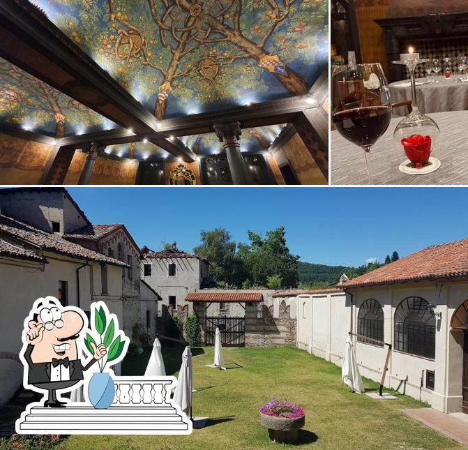 Questa è la immagine che raffigura la esterno e vino di Monastero di Millesimo - Ristorante & Relais