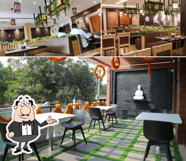 Take a seat at one of the tables at Kebab Chef