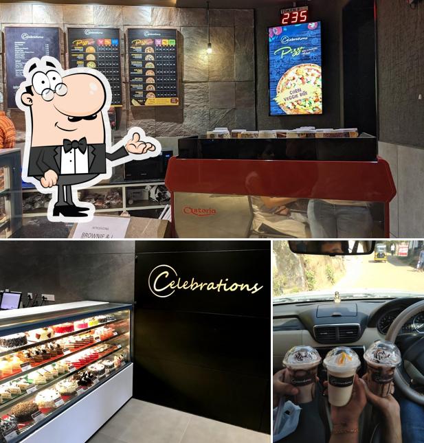 Take a seat at one of the tables at Celebrations