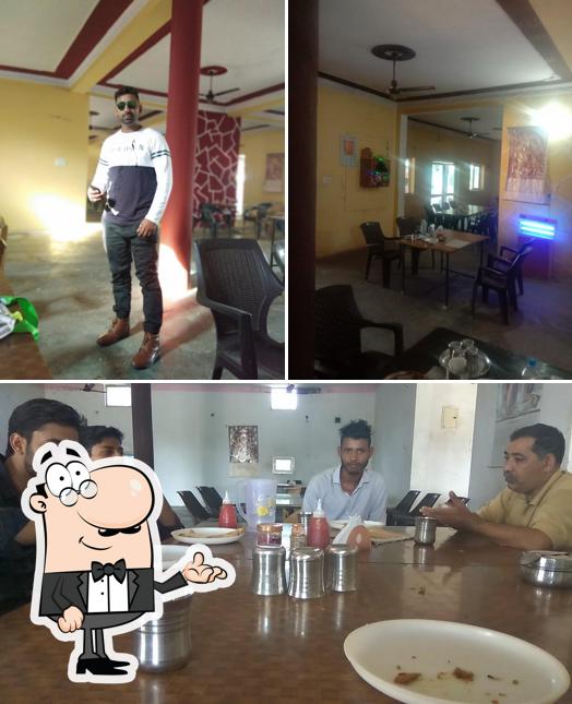 The interior of Lucky Shudh Vaishno Dhaba
