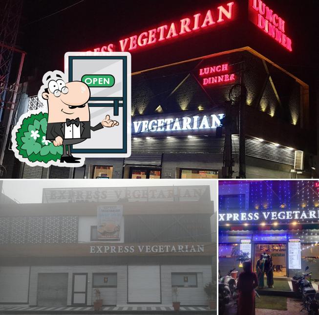 The exterior of Express Vegetarian