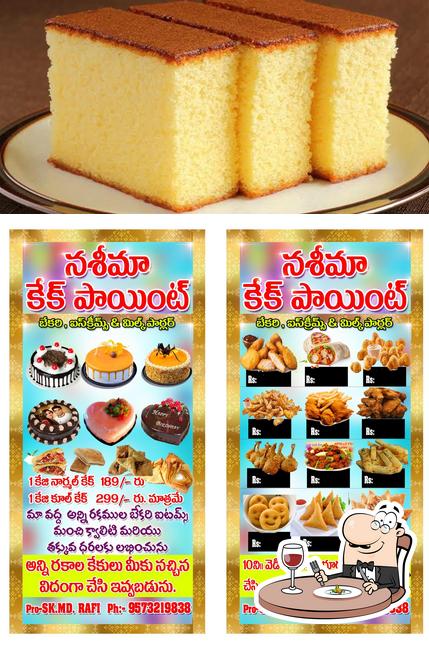 Food at Naseema Cake point