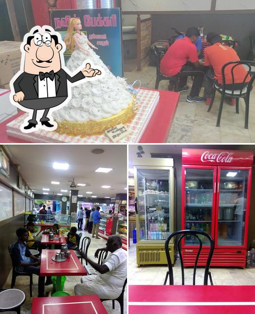 The interior of Navin Bakery