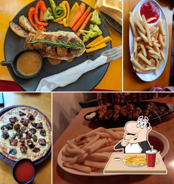 French fries at The Brew Moon Cafe