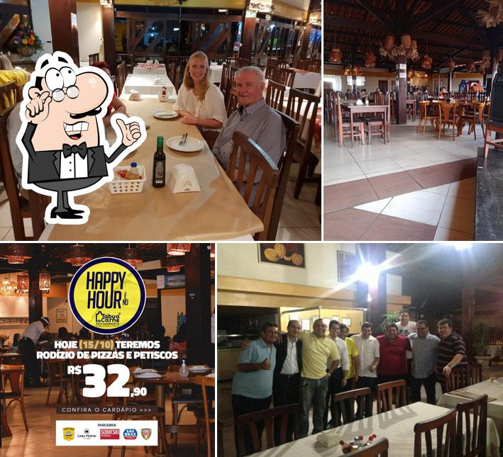 O interior do Tábua de Carne Restaurante