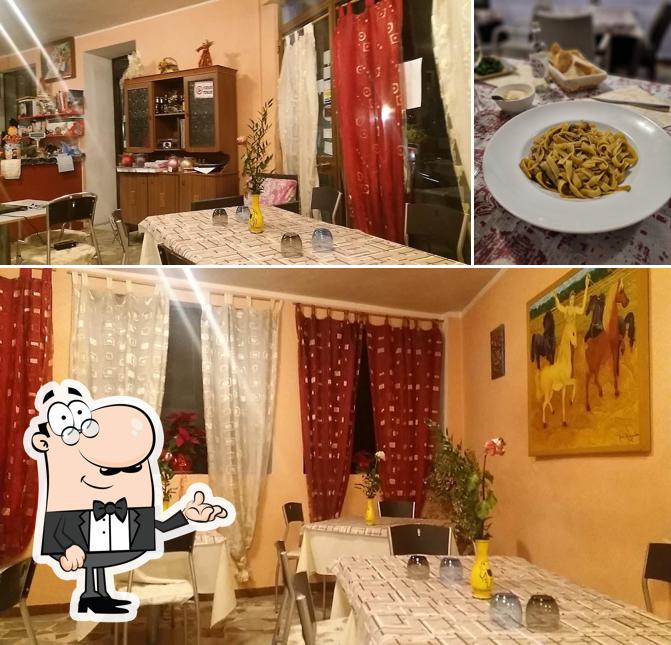 Questa è la immagine che presenta la interni e pizza di ristorante pizzeria acquolina in bocca