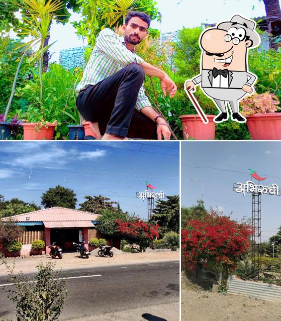 Enjoy the view outside Abhiruchi Garden Restaurant