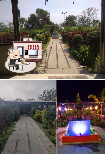 Check out how Hotel Happy Hours Pure Veg Family And Garden Restaurant looks outside