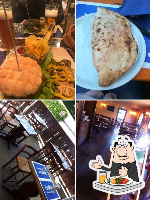 Rugbier Bierstube Pizzeria si caratterizza per la cibo e interni