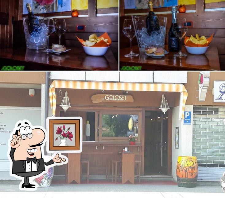 Tra le diverse cose da Bar al Goloset si possono trovare la interni e cittadini