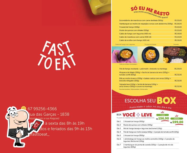 See this picture of Fast to Eat