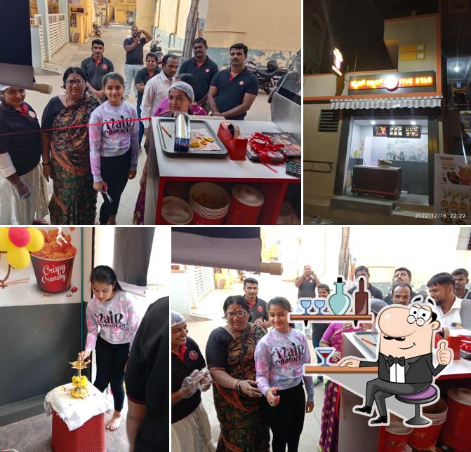 The interior of Five Star Chicken