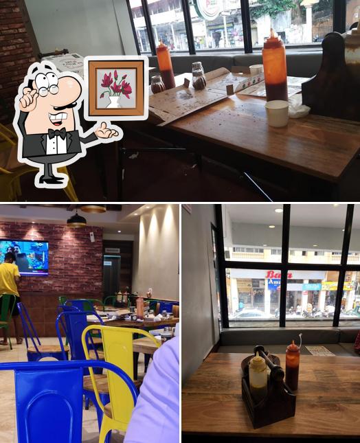 The interior of La Pino'z Pizza Panaji