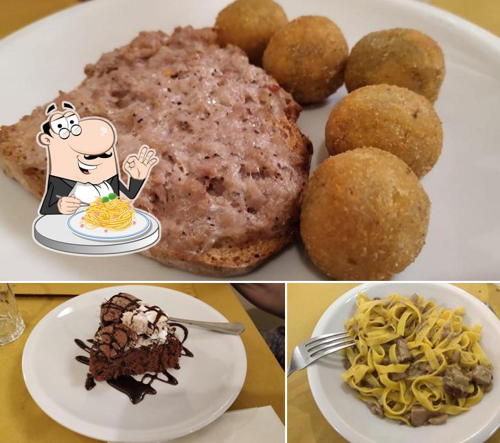 Spaghetti alla carbonara al Osteria Del Cigno