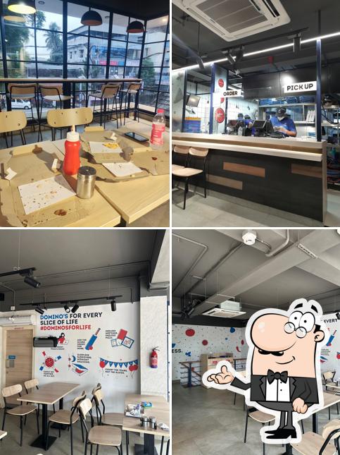 The interior of Domino's Pizza MC Square, Kochi
