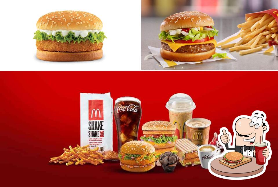 Get a burger at McDonald's