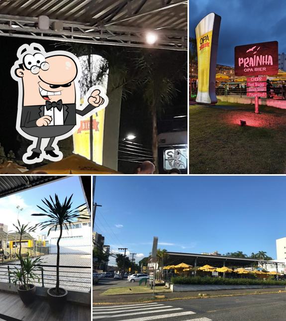 Você pode espairecer no exterior Opa Bier Prainha