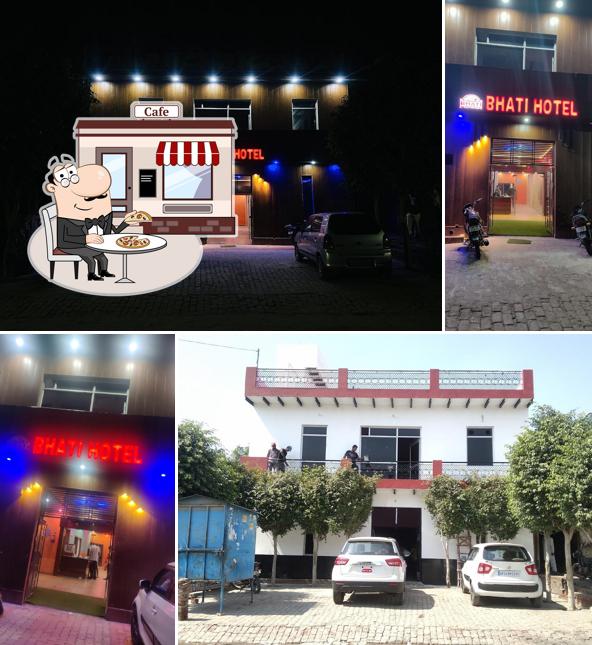The exterior of BHATI HOTEL AND RESTAURANT