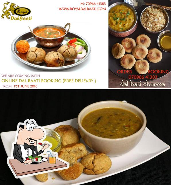 Food at Royal Dal Baati Ahmedabad