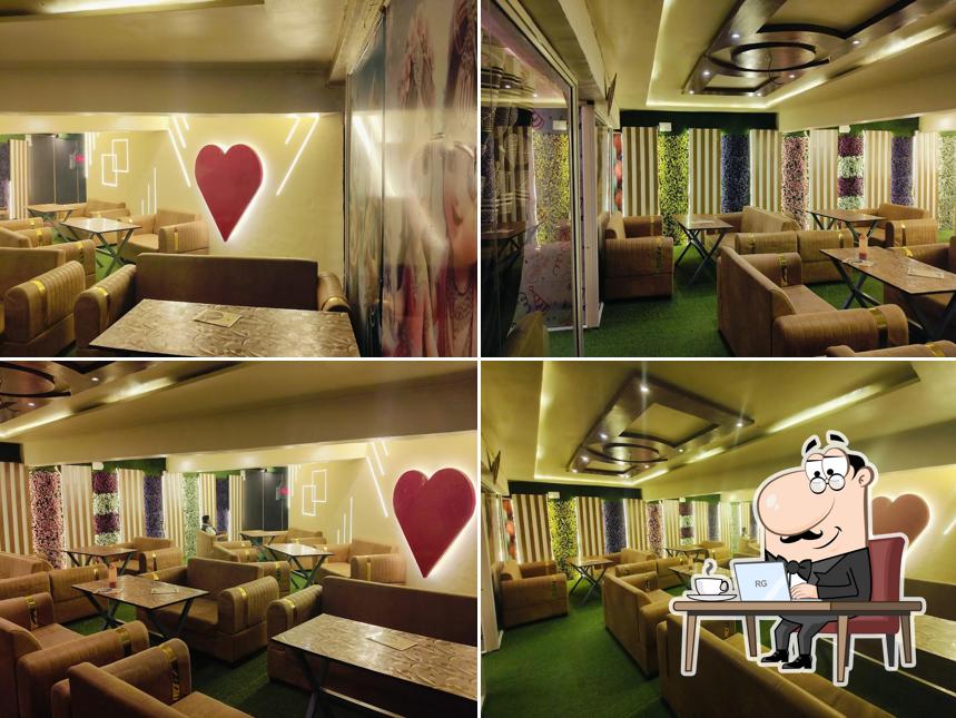 The interior of paradise cafe