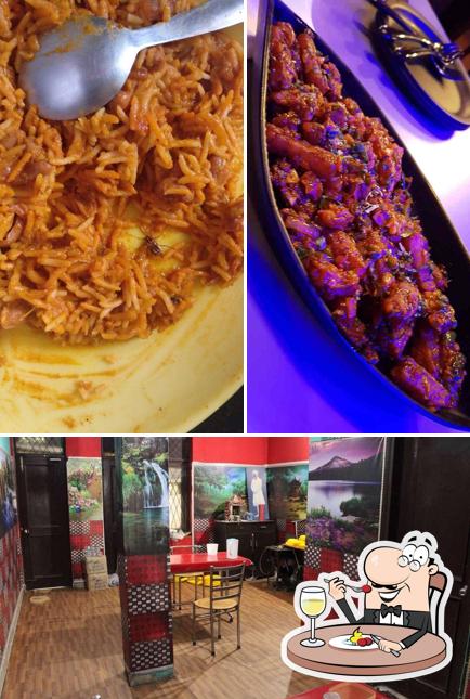 Check out the image depicting food and interior at Tandoori Haat