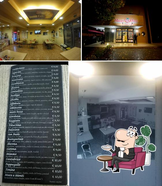 Siediti a un tavolo di Mangio pizza