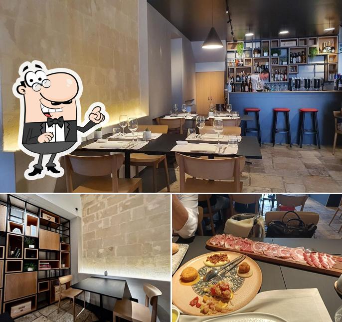 Gli interni di Trattoria Stano
