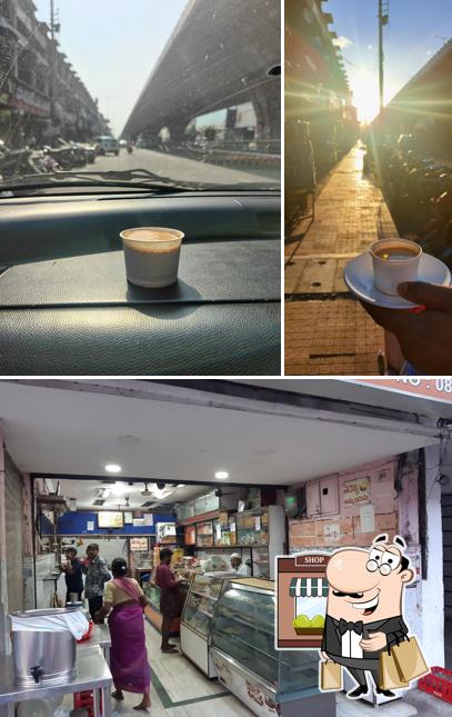 Check out the picture showing exterior and interior at Irani tea center