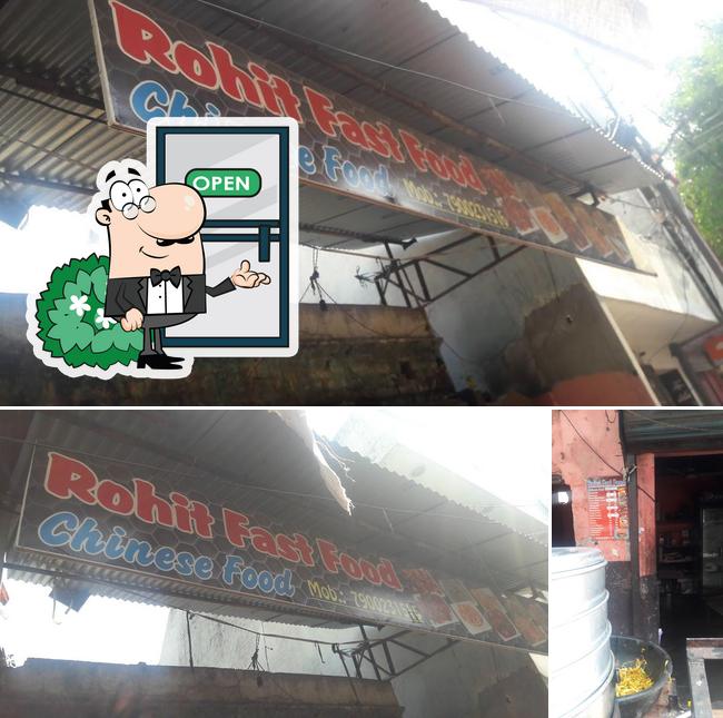Check out the picture depicting exterior and food at Rohit Fast Food