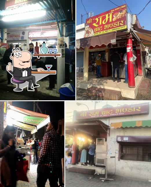 The interior of Shree Ram Chat Bhandar
