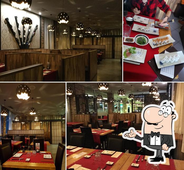 Gli interni di Sushi Ye ristorante asiatico
