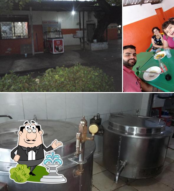 Esta é a ilustração ilustrando exterior e mesa de jantar no Restaurante Paulista 303 Norte
