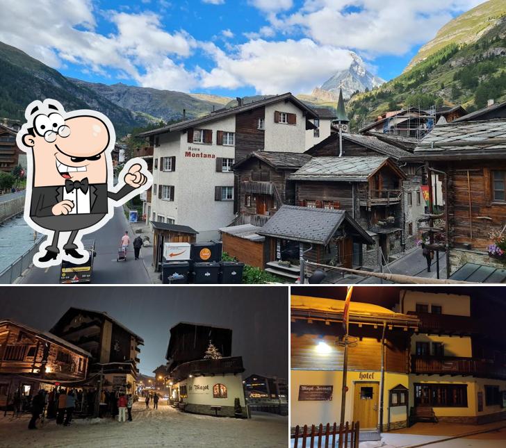 Gli esterni costituiscono una caratteristica importante di Mazot Zermatt - Hotel Grill-Restaurant Bar