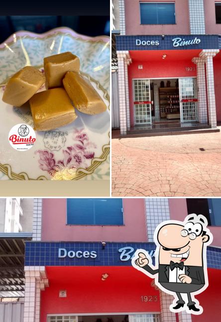 Dê uma olhada a foto apresentando exterior e comida no Doces Binuto