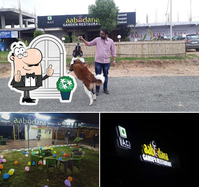 This is the image displaying exterior and play area at AABODANA GARDEN RESTAURENT