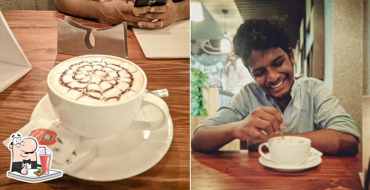 Enjoy a beverage at Big Bites Cafe Cherthala