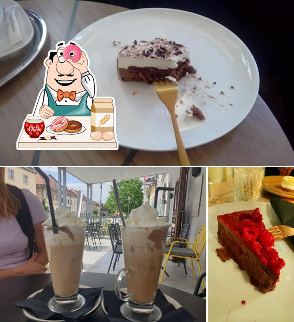 Mestna kavarna serve un'ampia gamma di dolci