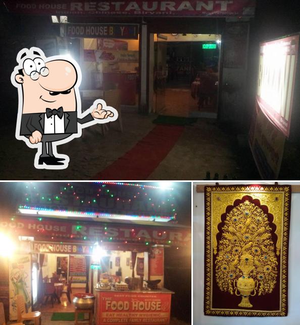 This is the image displaying interior and food at Indian cafe & Restaurant