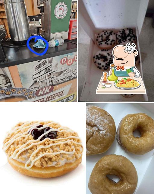 Food at Krispy Kreme Doughnuts & Coffee