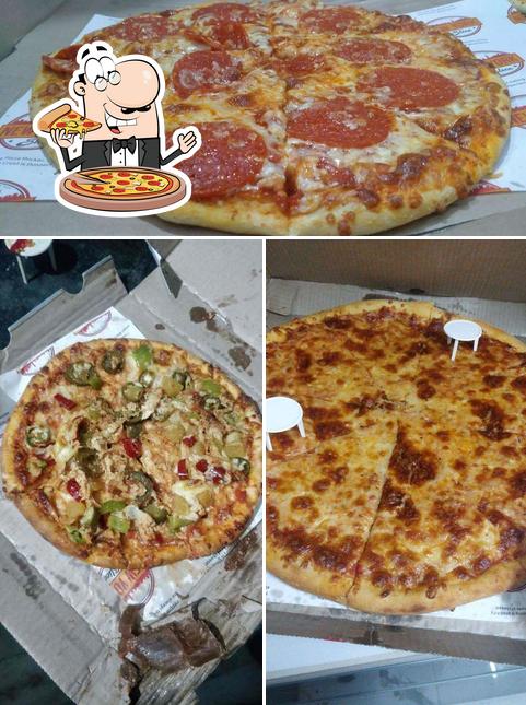 Try out pizza at New York Pizza Express