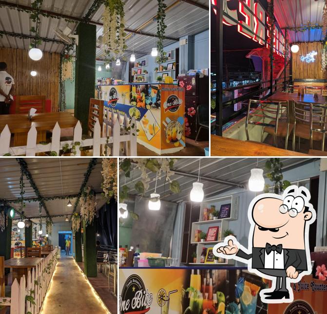 The interior of Onebite Restaurant New