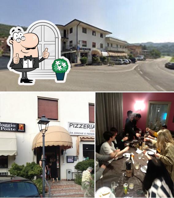 Pizzeria Al Ponte si caratterizza per la esterno e bancone da bar